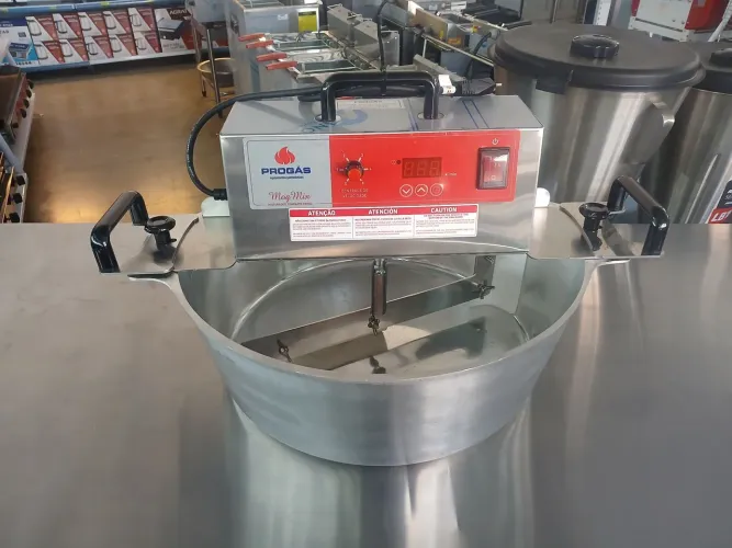 Misturador elétrico 21 litros, Inox, PROGÁS PRMOG-21
