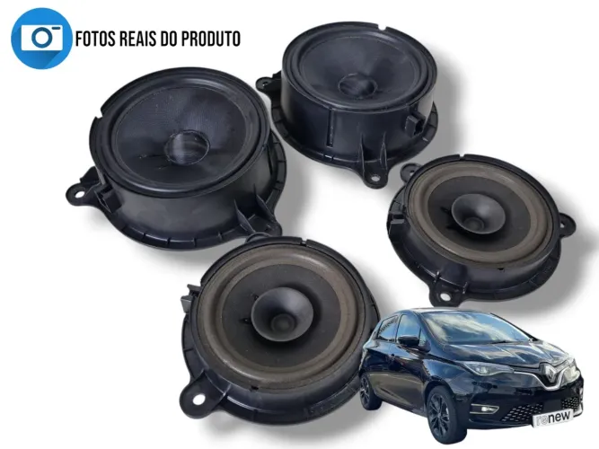 Jogo De Alto-falante Renault Zoe 2022 281441333r 281444522r Preto