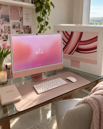 Apple iMac 24? M3 8GB 256GB Rosa ? | Magic Keyboard + Mouse (Com NF!)