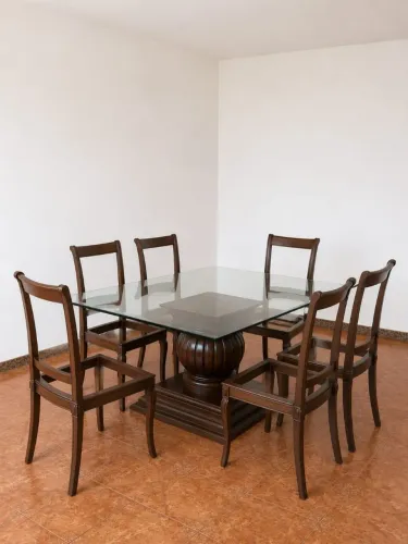 Mesa de Jantar Parma Móveis 6 cadeiras