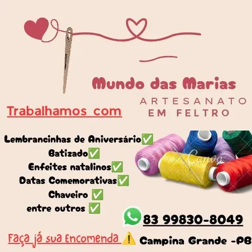 Peças em Feltro Chaveiros