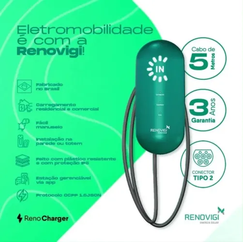 Carregador Renovigi Reno Charge 22 kW / 380 V