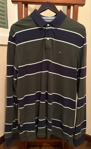 Camisa polo Tommy Hilfiger manda comprida