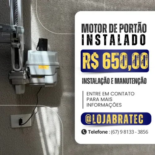 Motor de portão eletrônico de 8 segundos