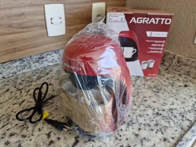 Cafeteira Aroma Vermelha Agratto 127V com 2 Xícaras inclusas - Nova!!!