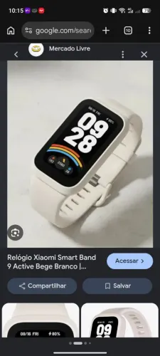Relógio xiaomi Band 9 active bege