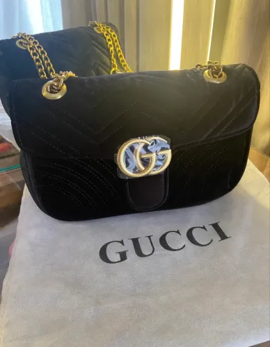 Bolsa Gucci em Veludo ( GG marmont Velvet )