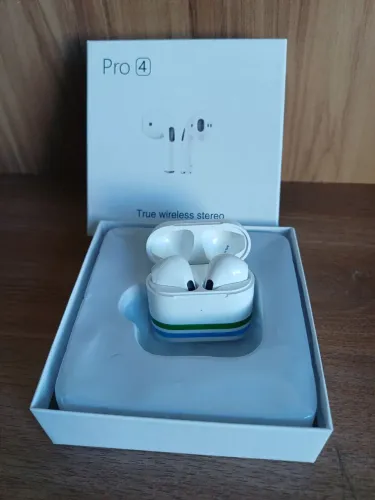 Fone de ouvido bluetooth branco 