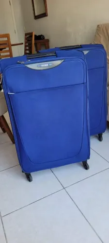 2 Malas Samsonite Base Hits Grande 79cm - Expansíveis, 4 Rodas e Cadeado TSA