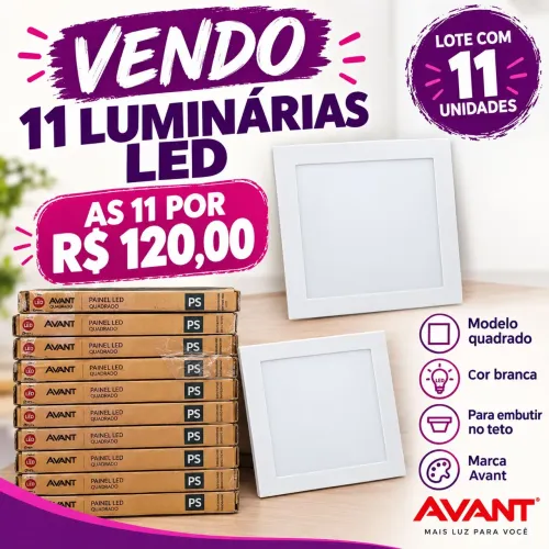 VENDO 11 LUMINÁRIAS DE LED! ?