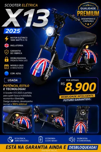SCUTER ELÉTRICA X13 2025