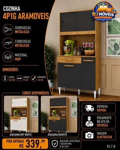 Cozinha 4p1G Aramoveis
