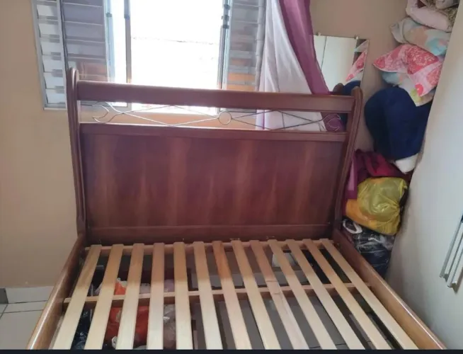 Cama Casal Madeira Maciça