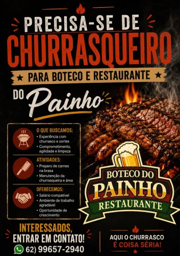 Preciso de churrasqueiro urgente
