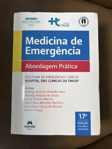 Livro Medicina de Emergência USP (Abordagem Prática) - 17ª Edição - Estado de Novo!