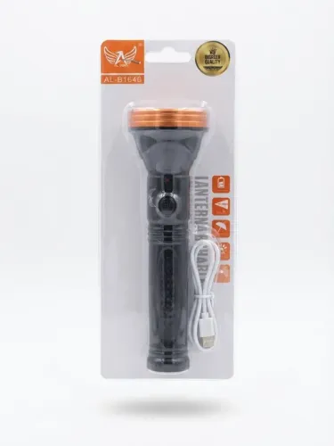 Lanterna LED Recarregável USB AL-B1646 Portátil