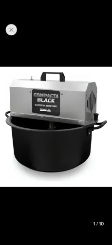 Masseira compacta bleck inox e máquina modeladora de salgados da compacta print