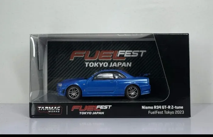Tarmac Works 1:64 Nismo R34 GT-R Z-tune FuelFest Tokyo 2023
