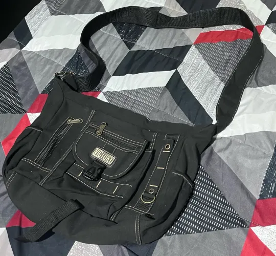 Bolsa carteiro preta - Pouco usada