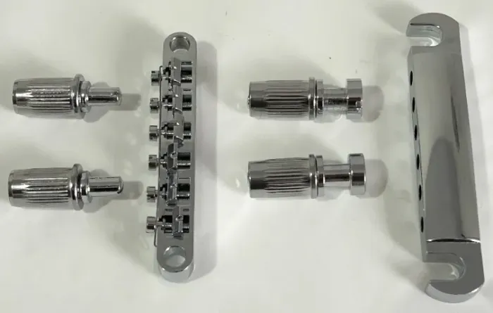 Ponte e cordal cromados para guitarra elétrica Epiphone Les Paul SG ES-335