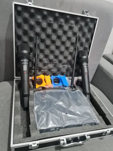 Microfone Duplo Sem Fio Waldman Fidelity 300