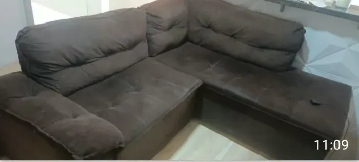 Lindo sofá de canto semi-novo impecável