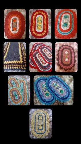 Tapetes de crochê