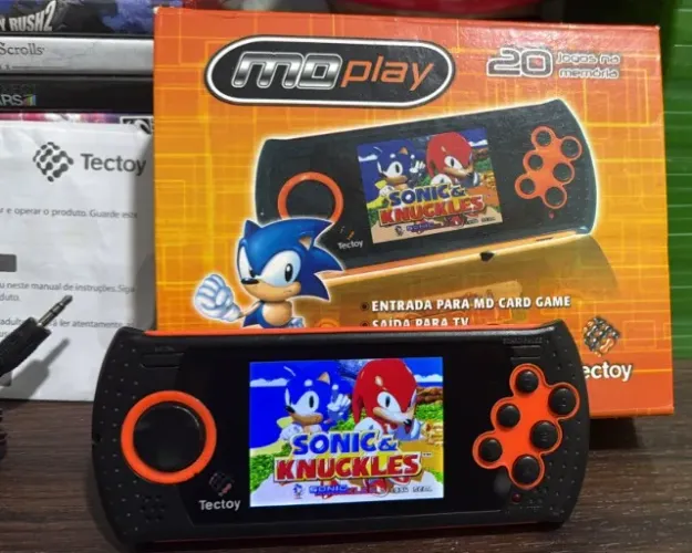 Console Mega Drive Portátil Tectoy Md Play 20 Jogos Na Caixa