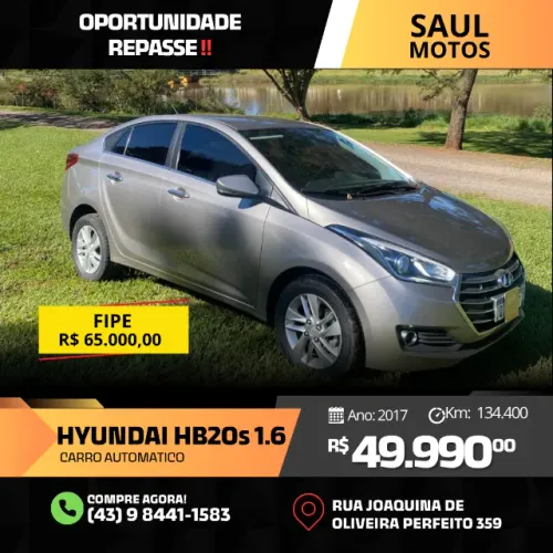 Hyundai HB20S Premium 1.6 Flex 16V Aut. 4P 2017