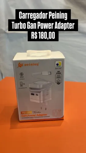 Carregador Peining Turbo Gan Power Adapter - Loja Fisica