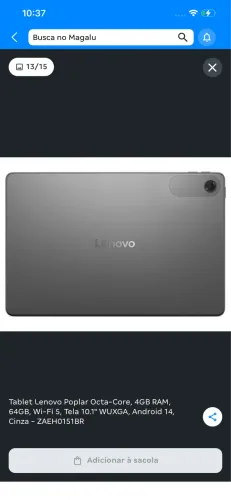 Tablet Lenovo Lacrado