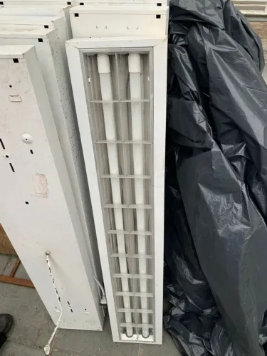 Kit 10 Luminária Calha Comercial Lâmpada Tubular