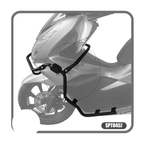 Protetor de Carenagem Honda PCX 150 ano 2019 a 2022 preto
