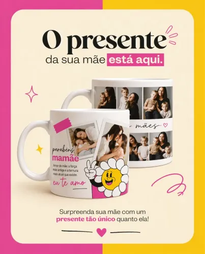 Caneca Personalizada para o dia das Mães 