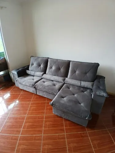 Sofá retrátil e reclinável 2,00m novo