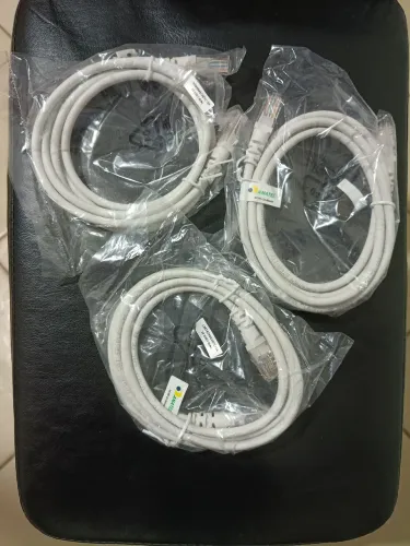 Cabo de Internet RJ45 Anatel 3 peças, 1,5 metrôs novo lacrado