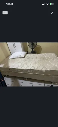 Cama Box Ortobom solteiro(pouco usada)