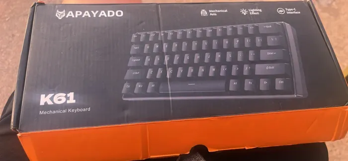 ? TECLADO MECÂNICO GAMER K6L APAYADO - USB TIPO-C