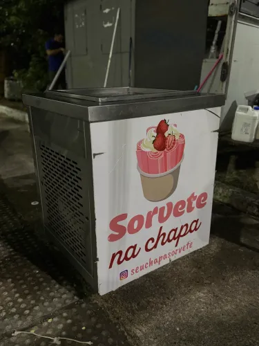 Máquina de Sorvete na Chapa