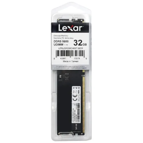 Memória RAM Lexar DDR5 32GB 5600MHz - NOVO
