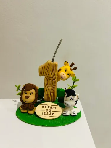 Vela de Aniversário Safari 1 ANO