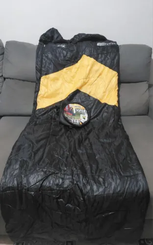 Saco de Dormir Nautika Viper Preto/Laranja - Impermeável