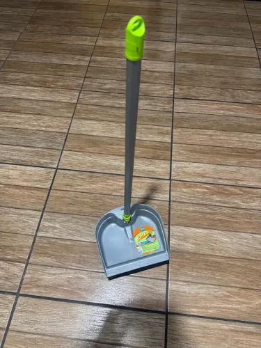 Pa Com Cabo de Lixo Plastica Super Pa Dobravel Alklin Limpeza