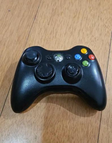 Controle Sem Fio Original Xbox 360 Preto (Funcionando)