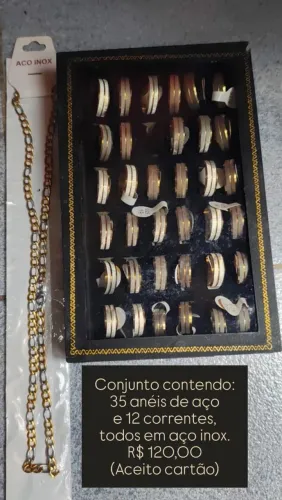 Estojo de joias em aço