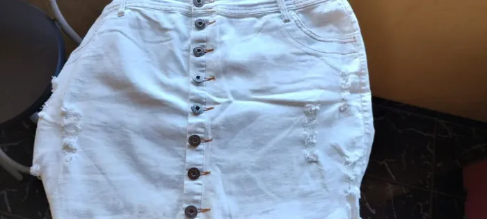 Saia Jeans Clara Feminina - Nova