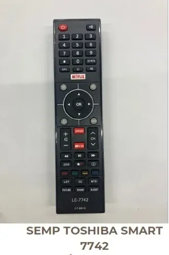 Controle Remoto para Tv Toshiba Smart / LCD, entregamos