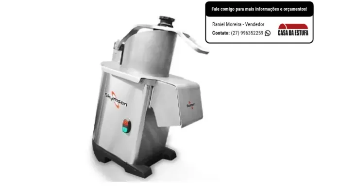Processador De Alimentos Industrial Com 7 Discos Skymsen PA7 PRO Bivolt