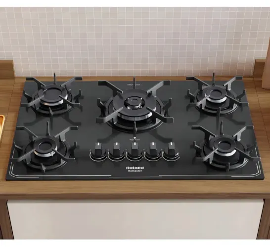 Fogão Cooktop a Gás 5 Bocas Itatiaia