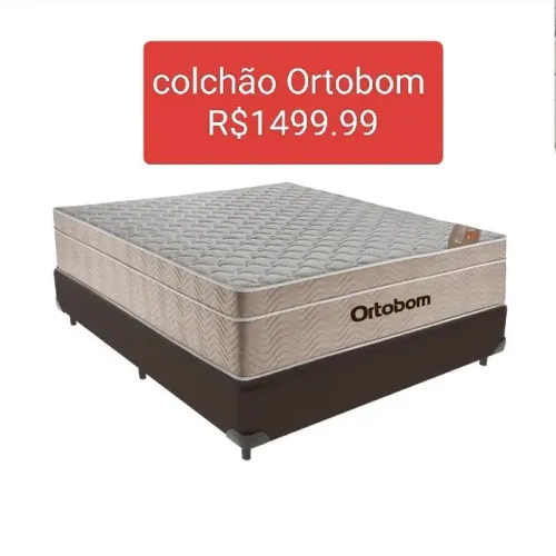Colchão e base Ortobom Casal